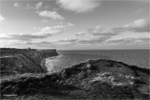 Main image Arromanches hivernal sur support Aluminium  Didbond 3 mn